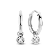 Violet Hamden Venus 925 Sterling Silberne Creolen mit Geburtsstein VH360014-MAR