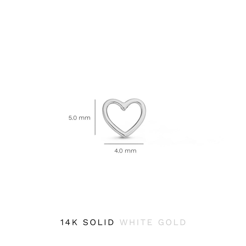Isabel Bernard Saint Germain Amore 14 Karat | Weißgold Ohrstecker IB360230-zoom-
