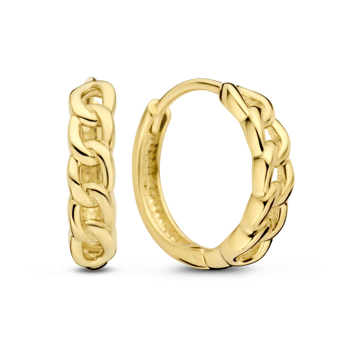 Isabel Bernard Le Marais Règine 14 Carat Golden Hoop Earrings IB360219