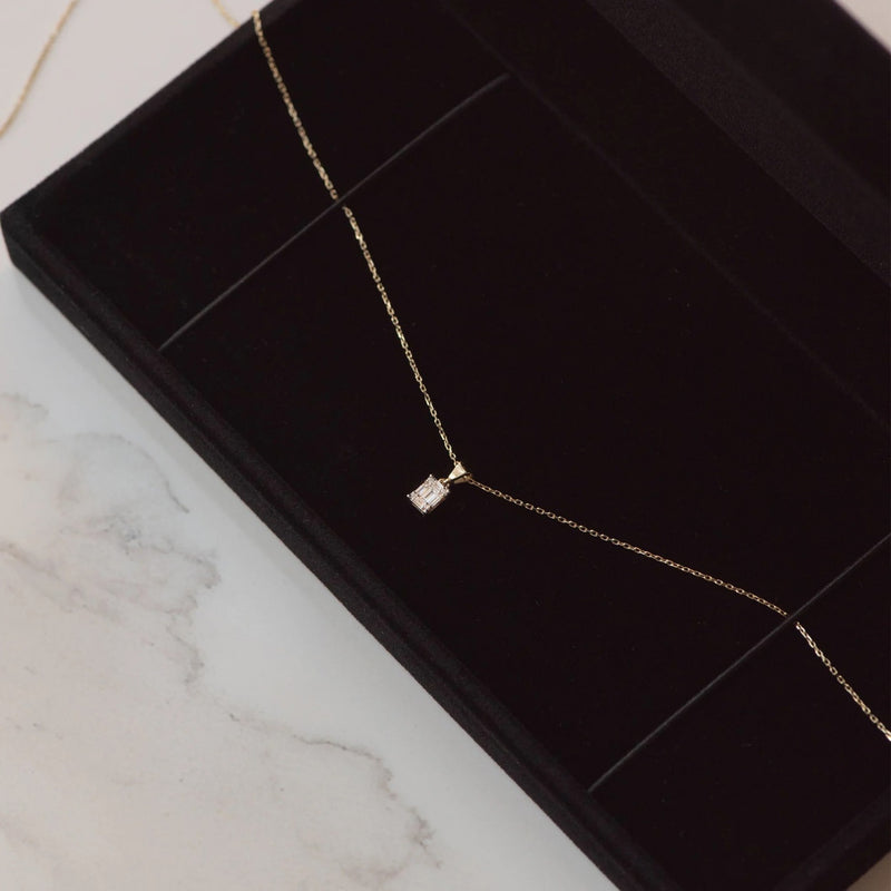 Isabel Bernard De la Paix Maxime 14 Karat | Gold Halskette | Diamant 0.11 Karat | IBD350017-zoom-