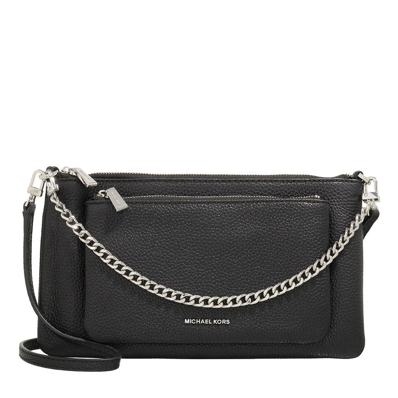 Michael Kors Pckt Black Leather Crossbody bag 2001-A0629563-zoom-