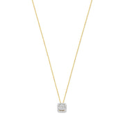 Isabel Bernard De la Paix Elena 14 Karat Goldkette mit Diamant 0.18 ct IBD350030
