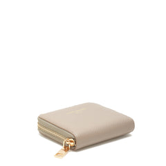 Isabel Bernard Honoré Jules Taupe Leather Zip Wallet made of Calfskin IB23018