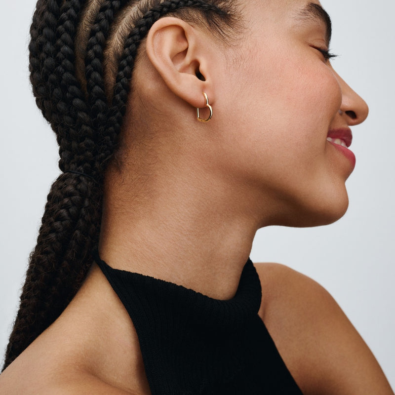 Pandora Moments 14 Karat Gold Plated Earrings 268307C00-zoom-