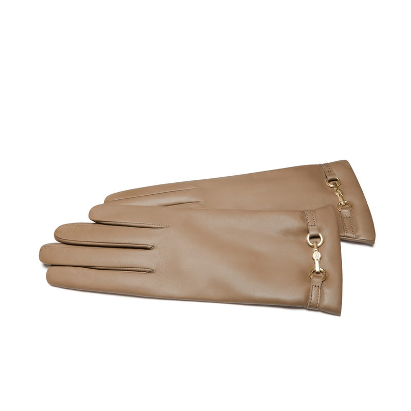 Isabel Bernard Honoré Marcelia Taupe Ziegenfell Leder Handschuhe IB67001-378-6.5-zoom-