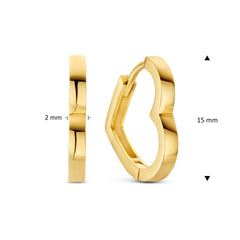 Jackie Gold 14 karat gold Hoop Earrings JKE23.357