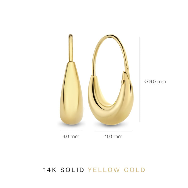 Isabel Bernard Rivoli Maryn 14 Karat | Gold Reif-Ohrringe IB360203-zoom-