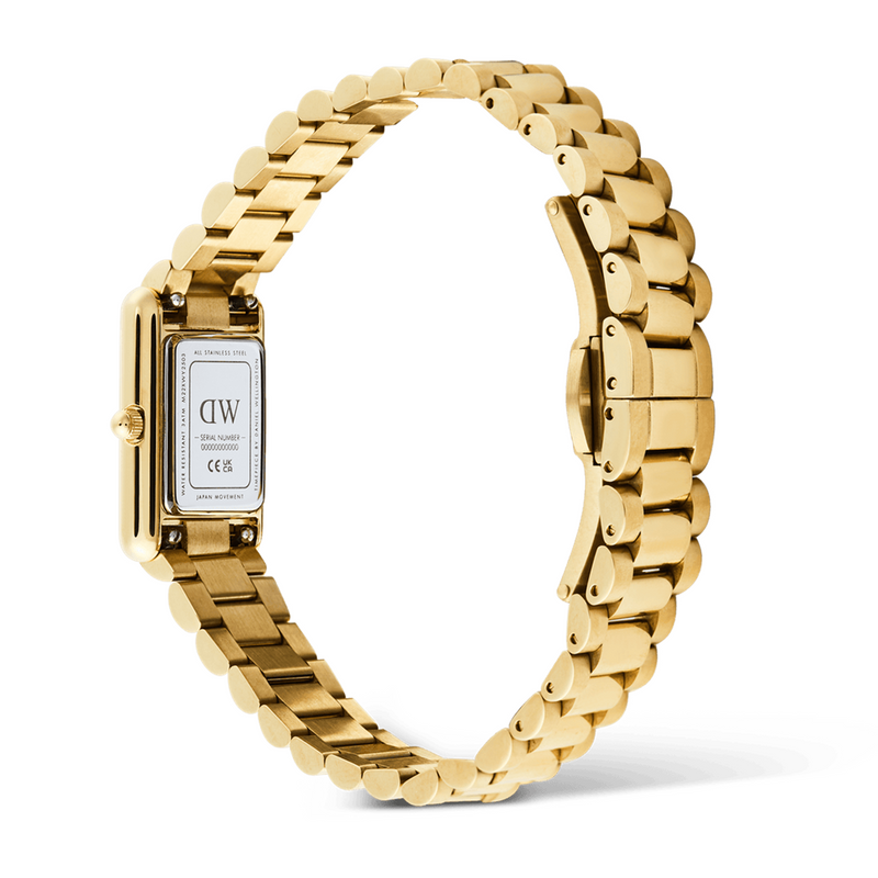 Daniel Wellington Bound Mini 3-Link Goldfarben Damen Uhr DW00100931-zoom-