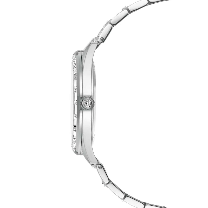 Swarovski Matrix Uhr aus silberfarbenem Stahl 5734665-zoom-