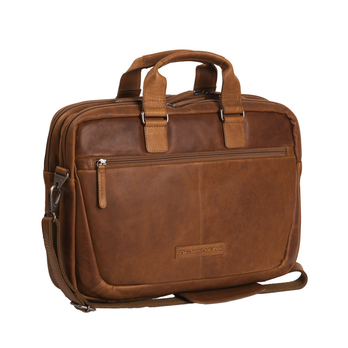 The Chesterfield Brand Cognac Briefcase C40.101031