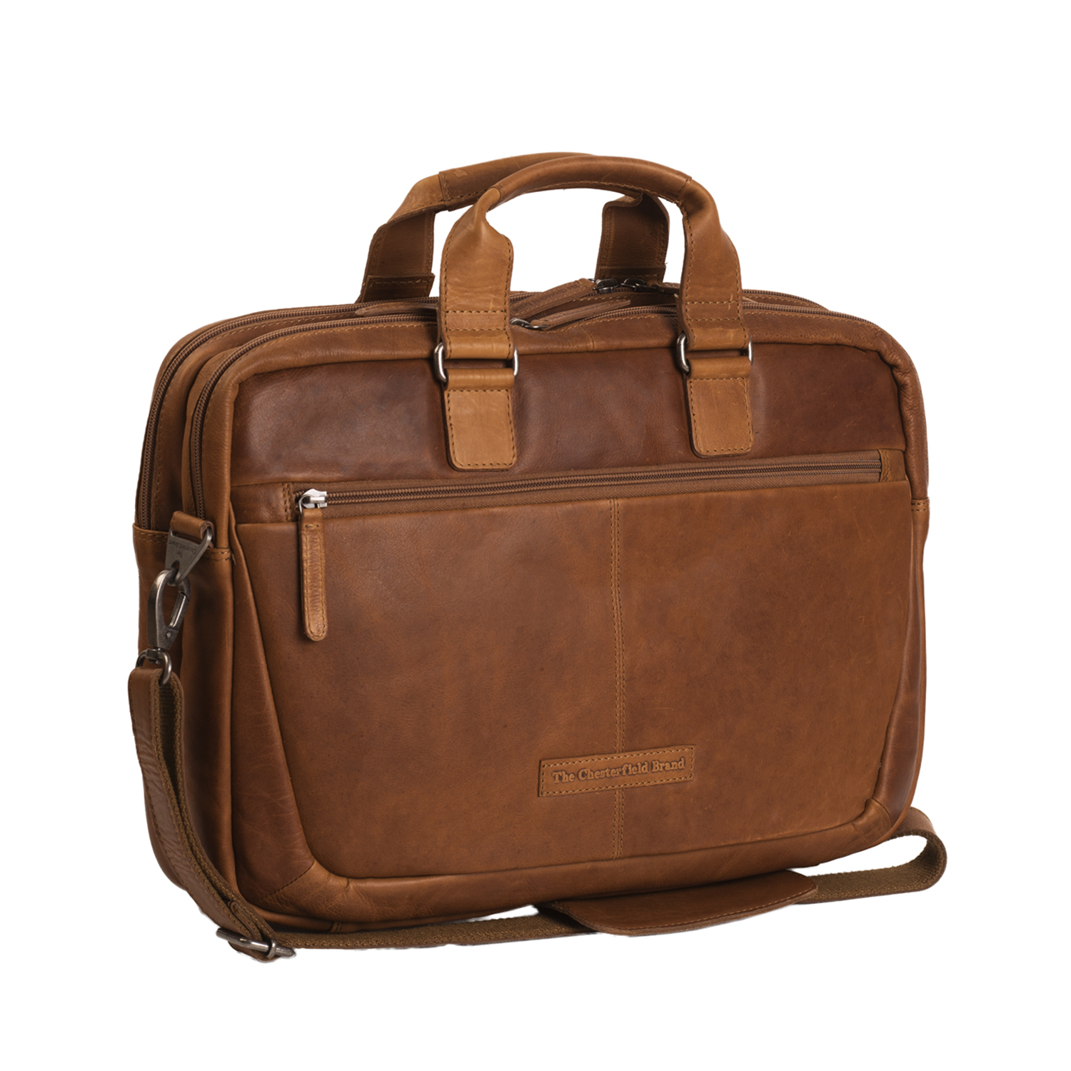 The Chesterfield Brand Cognac Briefcase C40.101031