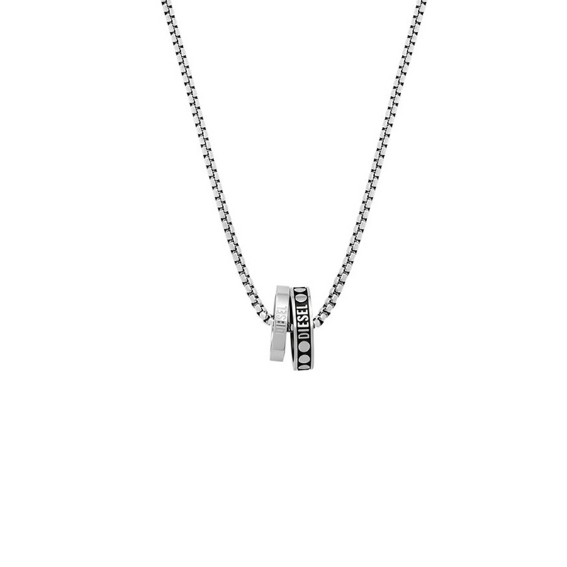 Diesel Double Pendant Halskette Aus Edelstahl DX1168040-zoom-