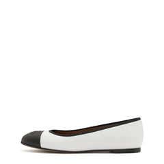 Isabel Bernard Vendôme Ynes White Calfskin Leather Ballerinas IB51011-071-36