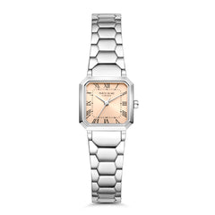 Parte di Me Orologio square ladies watch silver coloured and taupe PDM09028