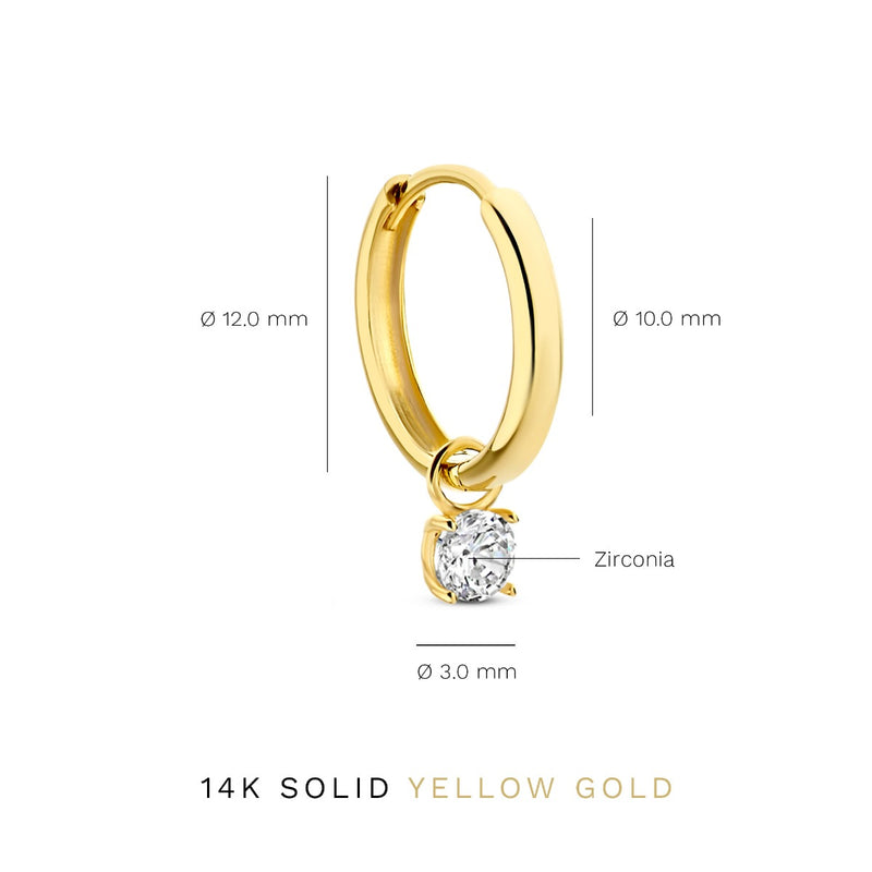 Isabel Bernard Le Marais Ophélie 14 Karat | Gold Reif-Ohrringe IB360157-zoom-
