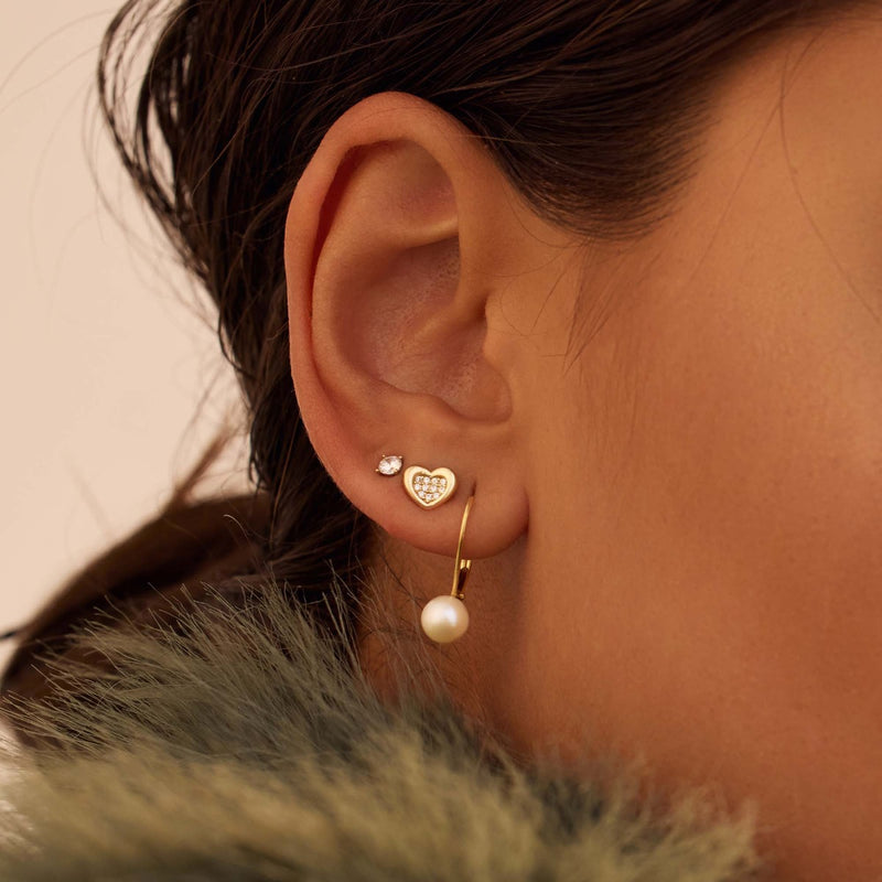 Beloro Jewels Monte Napoleone damen Ohrknöpfe 375 Gold BO360062-zoom-