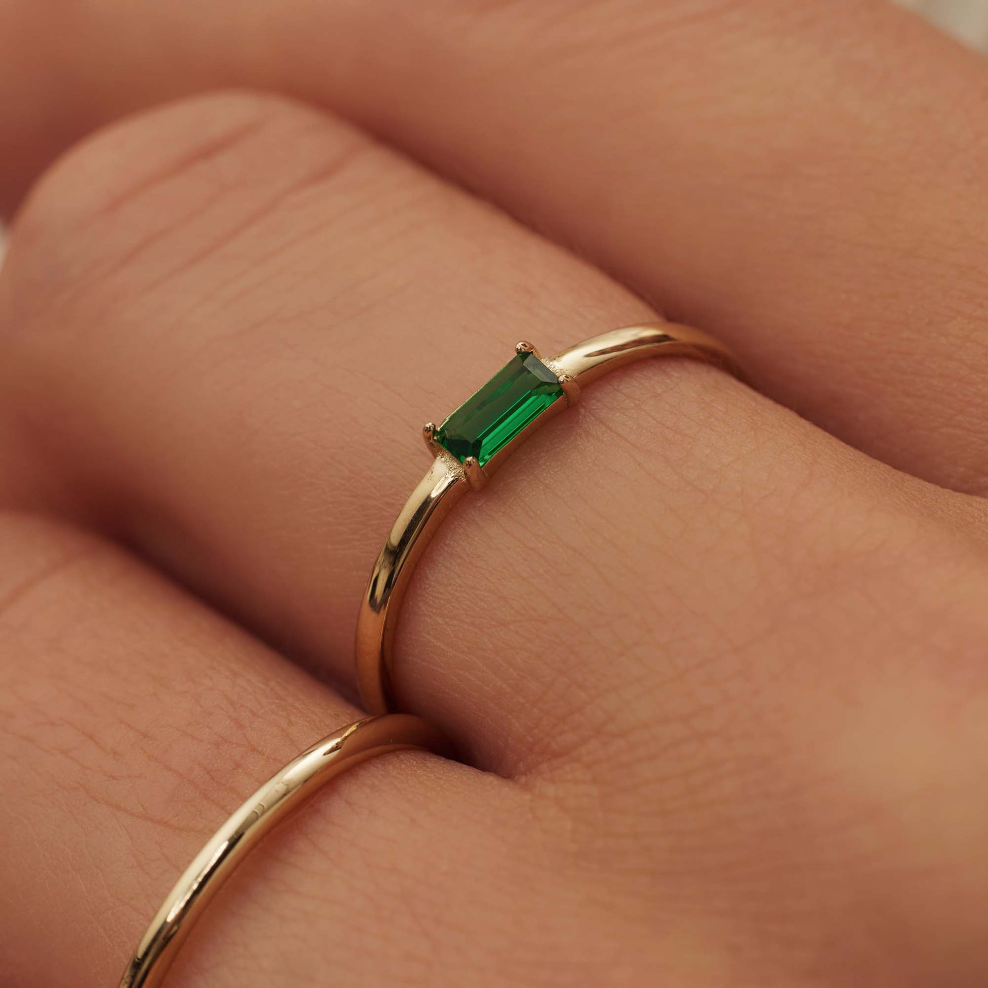 Isabel Bernard Baguette Vere 14 karaat gouden ring IB330021-50