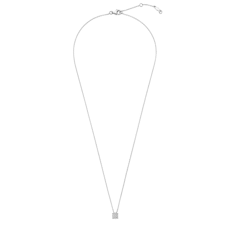 Isabel Bernard De la Paix Hanaé 14 Karat | Weißgold Halskette | Diamant 0.08 Karat | IBD350009-zoom-