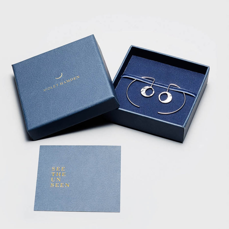 Violet Hamden Luna 925 Sterlingsilber Ohrhänger mit Monden VH10113-zoom-