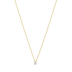 Isabel Bernard De la Paix Eloise 14 karat gold necklace with diamond 0.15 carat IBD350026