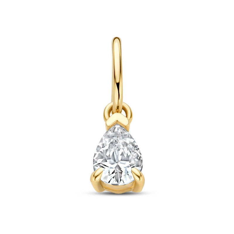 Isabel Bernard Le Marais Tropfenförmige Zirkonia 14 Karat Gold Anhänger IB350062-zoom-