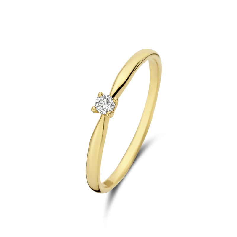 Isabel Bernard De la Paix Céline 14 Karat | Gold Ring | Diamant 0.05 Karat | IBD330001-48-zoom-