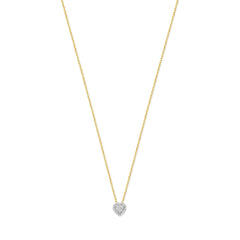 Isabel Bernard De la Paix Amore 14 karat gold necklace with diamond 0.14 carat IBD350024