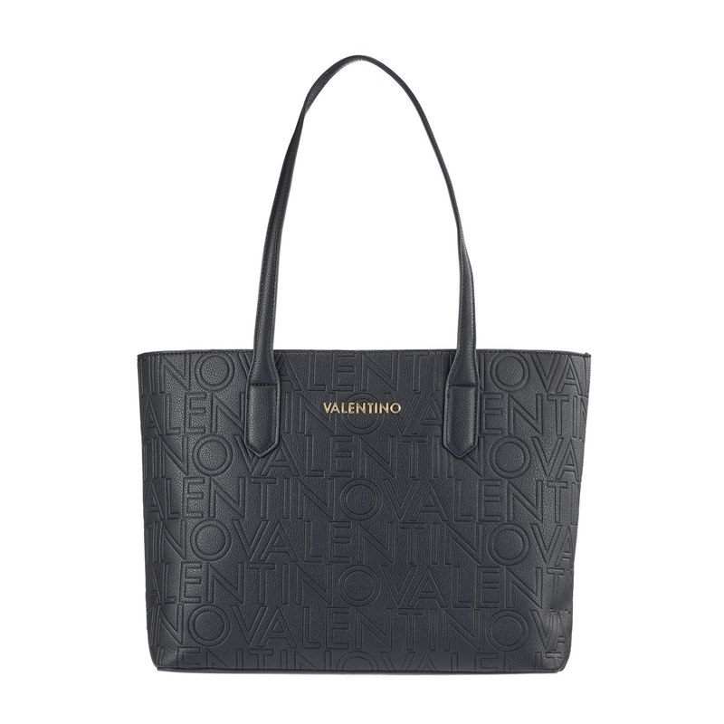 Valentino Bags Pansy Black Shopper VBS8PG01NERO-zoom-