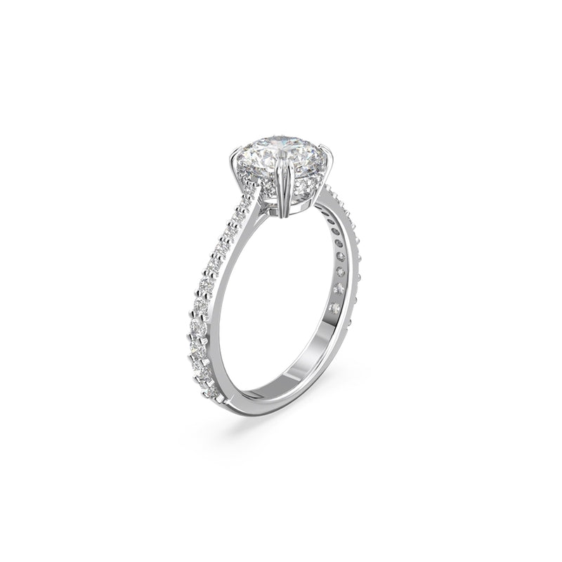 Swarovski Constella Silberfarbene Ringen Set 5649216-zoom-