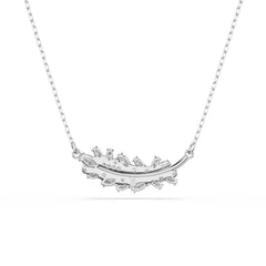 Swarovski Vienna Feather Silver-Tone Necklace 5756111