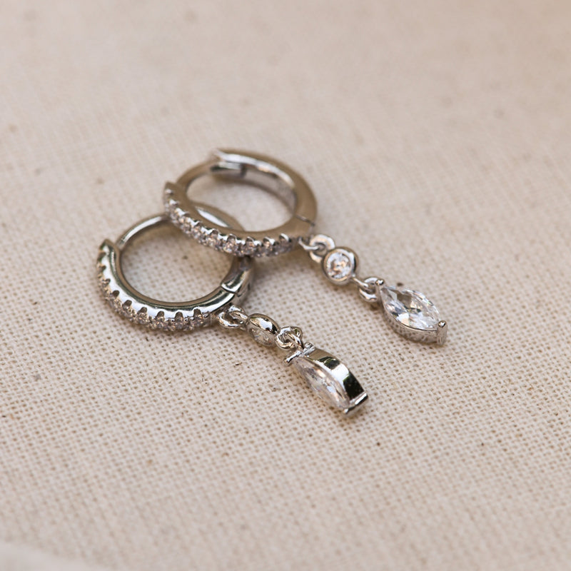 Karma Hoops damen Creolen Silber A68S-zoom-