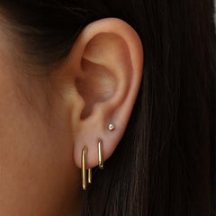 Karma 14 karat gold plated Earparty EPV06GP