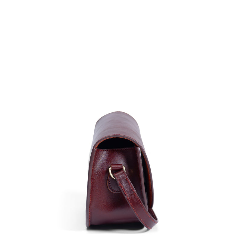 Isabel Bernard Montmartre Manon Bordeaux Rot Naturleder Crossbody Tasche IB21111-zoom-