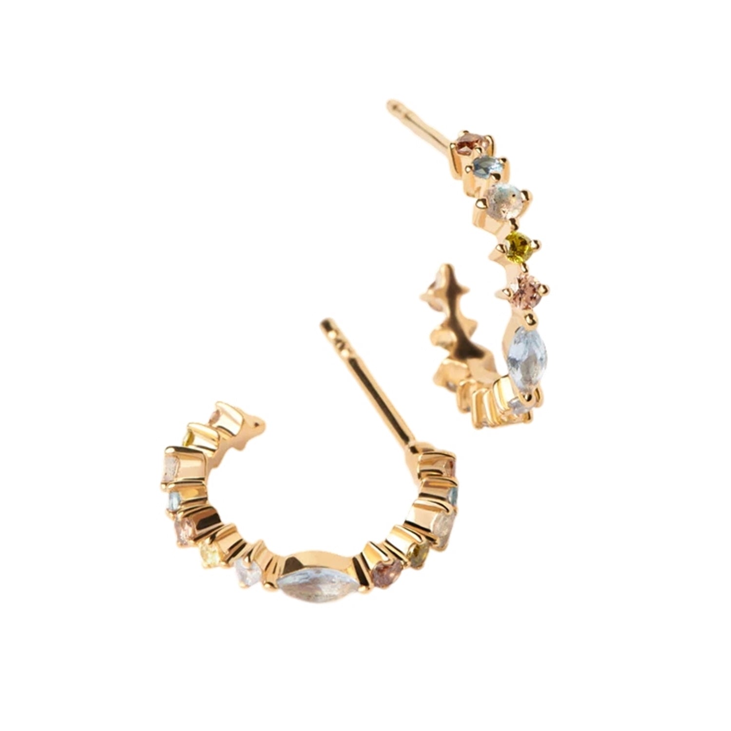 P D Paola Color 925 Sterling Silver Earrings with Gold Plating AR01-C77-U