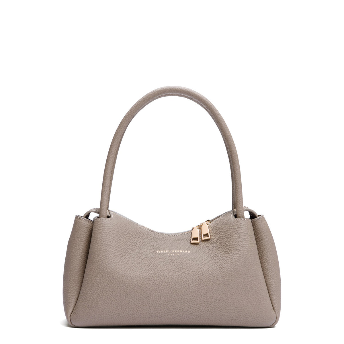 Isabel Bernard Honoré Eve Taupe Calfskin Leather handbag IB21133-078