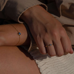 Violet Hamden Venus 925 Sterling Silver Gold-coloured BraceletwithBirthstone VH320010-DEC