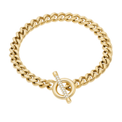 Fossil Carlie T-Bar Stainless Steel Women's Bracelet JF04957710