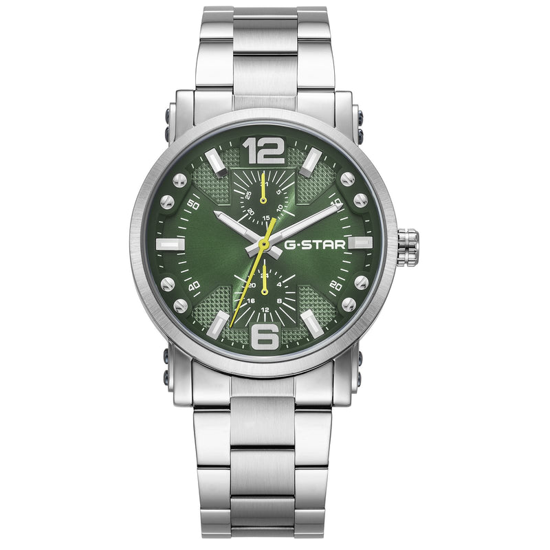 G-STAR Rovic Silberfarbene Stahl-Herrenuhr GSW.509.06-zoom-
