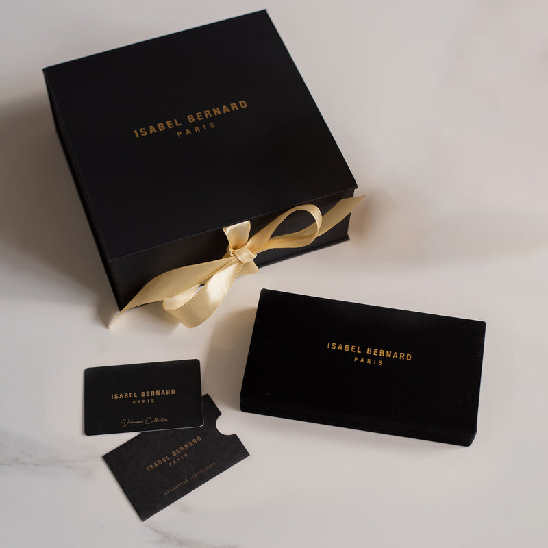 Isabel Bernard De la Paix Christine 14 Karat | Weißgold Halskette | Diamant 0.10 Karat | IBD350006-zoom-