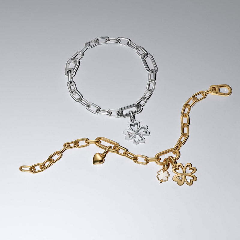 Pandora ME Herz Vierblättriger Klee Medaillon Charm 793034C01-zoom-
