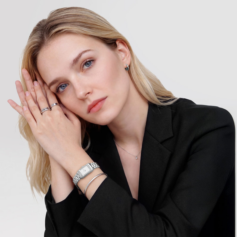 Daniel Wellington Bound Mini 3-Link Silber Damen Uhr DW00100930-zoom-