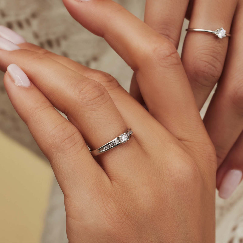 Isabel Bernard Saint Germain Estee 14 Karat | Weißgold Ring IB330073-50-zoom-