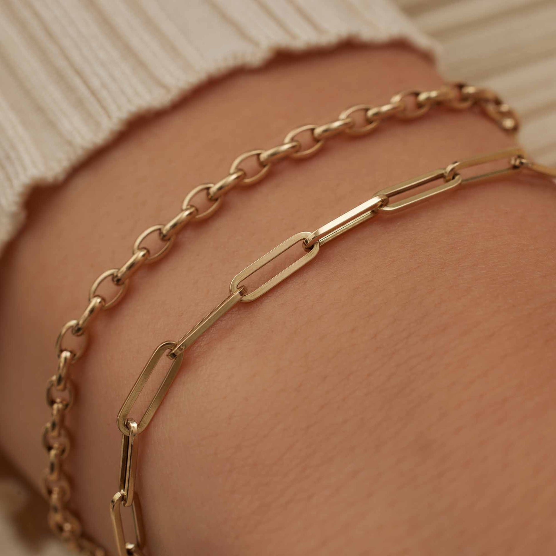 Isabel Bernard Aidee Odile 14 Carat Golden Chain bracelet IB320128