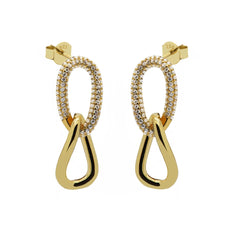Karma 14 karat gold plated Ear Stud X125GP
