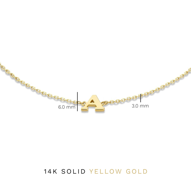 Isabel Bernard Le Marais Rachel 14 Karat | Gold Initialee Armband IB320101-A-zoom-
