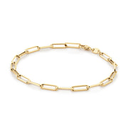 Jackie Gold Elegant Boxlink Halskette Aus 14 Karat Gold 585 JKB25.501
