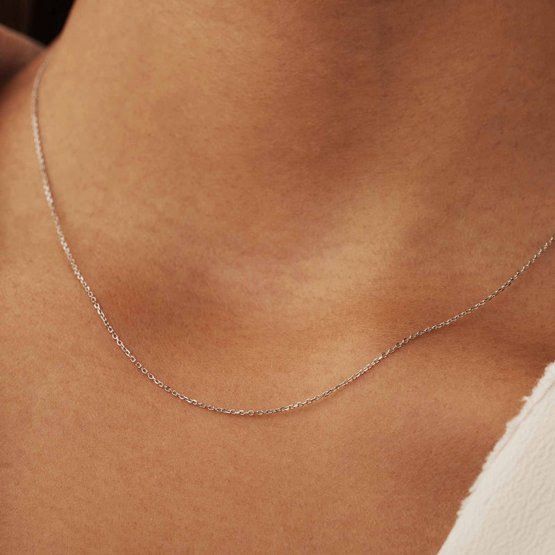 Isabel Bernard Saint Germain Nicole 14 Karat | Weißgold Halskette IB340119-zoom-