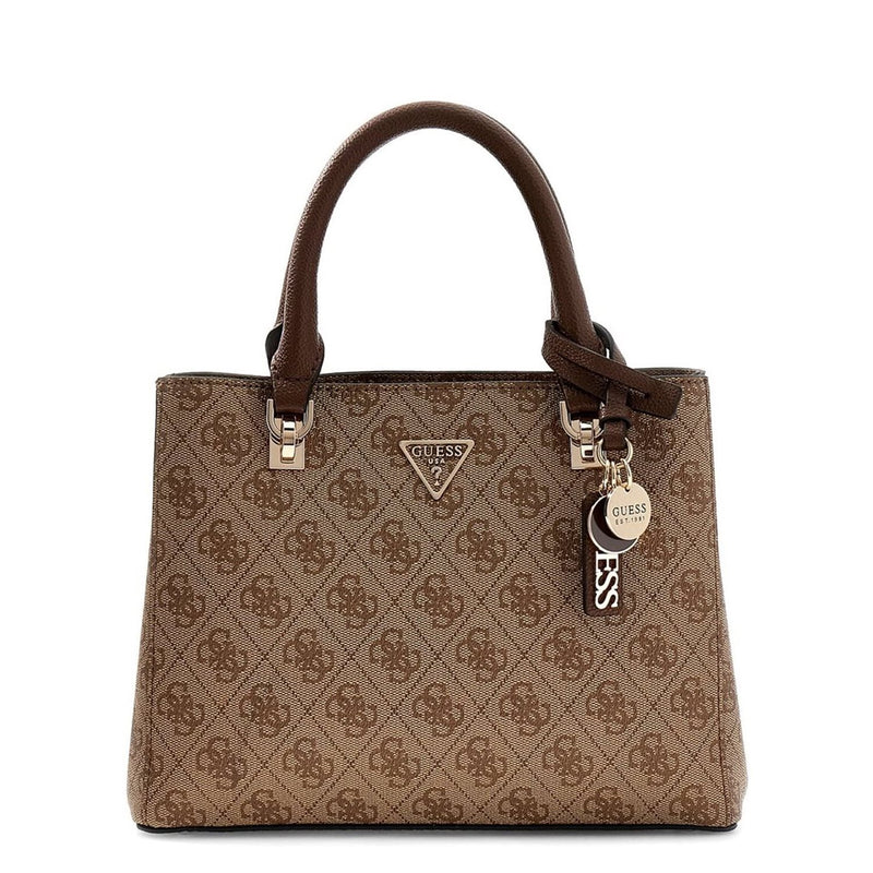 Guess Noelle Latte Logo Brown Handtasche Mit Mehreren Fächern HWBG96-72050-LGW-zoom-