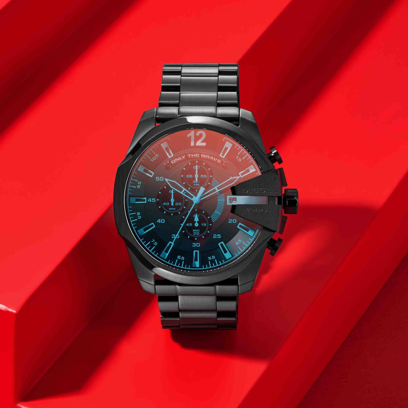 Diesel Mega Chief herren Uhr Grau DZ4318-zoom-