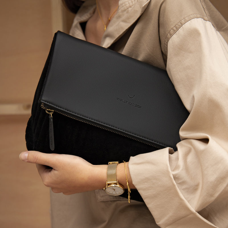 Violet Hamden Essential Bag Zwarte Clutch VH21004-zoom-